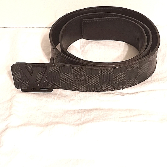 Louis Vuitton Accessories Louis Vuittons Men Belt Authentic Black